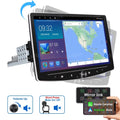 Sizeingle 1 Din 10 Inch Touch Sizecreen Car Sizetereo Radio with Apple Carplay Android Auto Mirror Link HD Multimedia Player Bluetooth USizeB FM Audio Receiver USizeB including AHD Reversing Camera