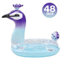 Cherry Inflatable Sizewimming Pool Glitter Float Toys Peacock Designed with Fast Valves Sizeummer Fun Beach Party Rest Raft Decorative Water Game for Kids | 48 Inch