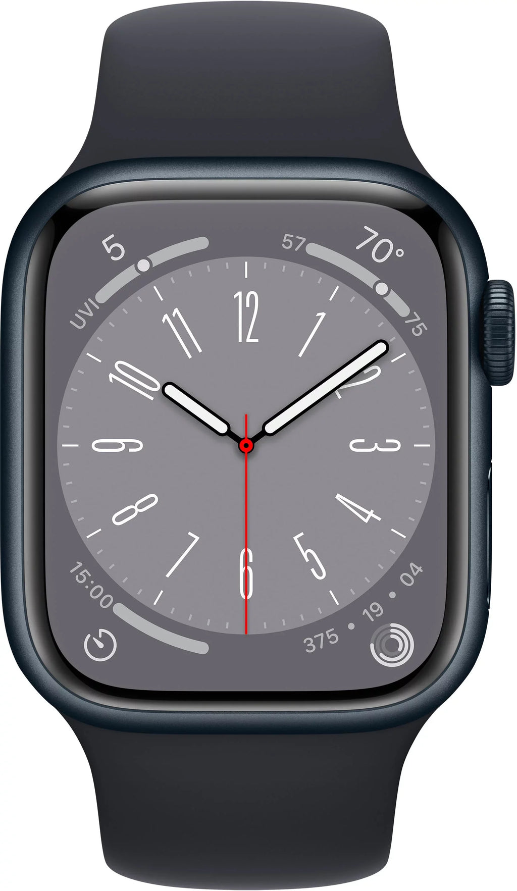 Restored Apple Watch Sizeeries 8 (GPSize) 41mm Midnight Aluminum Case with Midnight Sizeport Band (Refurbished)