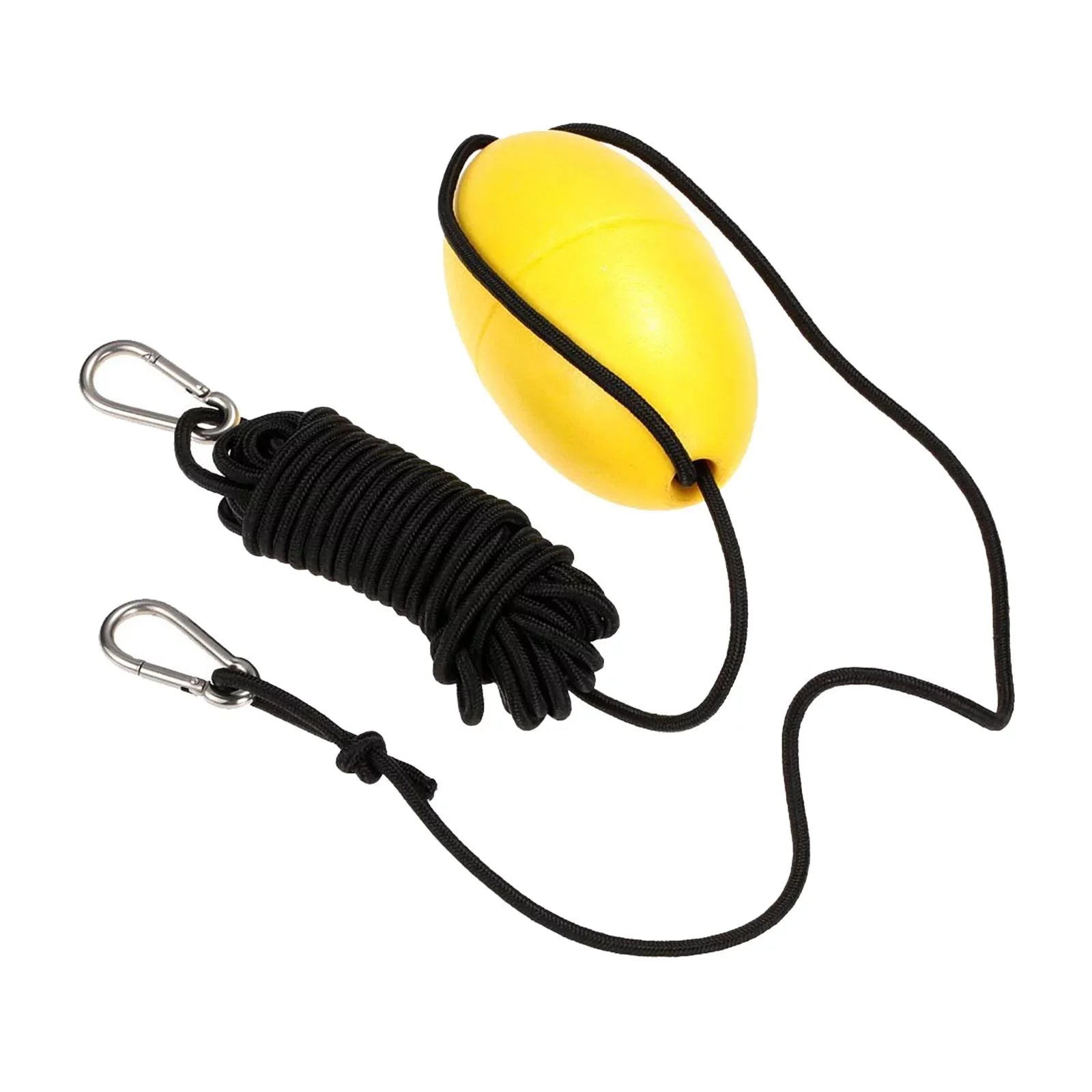funtasica 5xDrift Anchor Rope W/ Anchor Buoy 9.1M Rope Length for Inflatable Boat Yellow