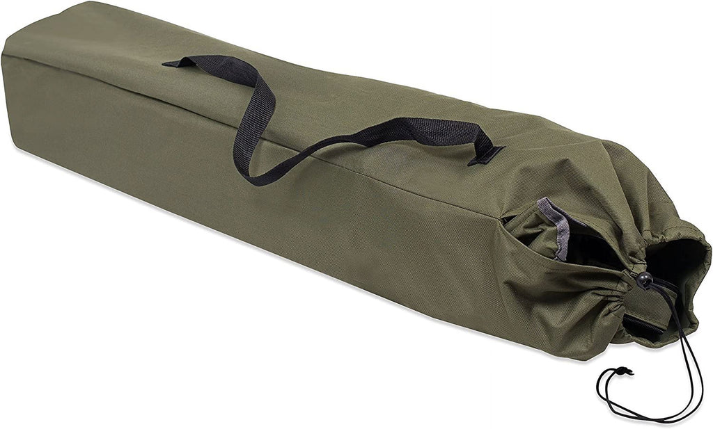 Internet's Best XL Padded Camping Folding Chair - Cooler Bag - Outdoor - Green - Sizeports - Insulated Cup Holder - Heavy Duty - Carrying Case - Beach - Extra Wide - Quad