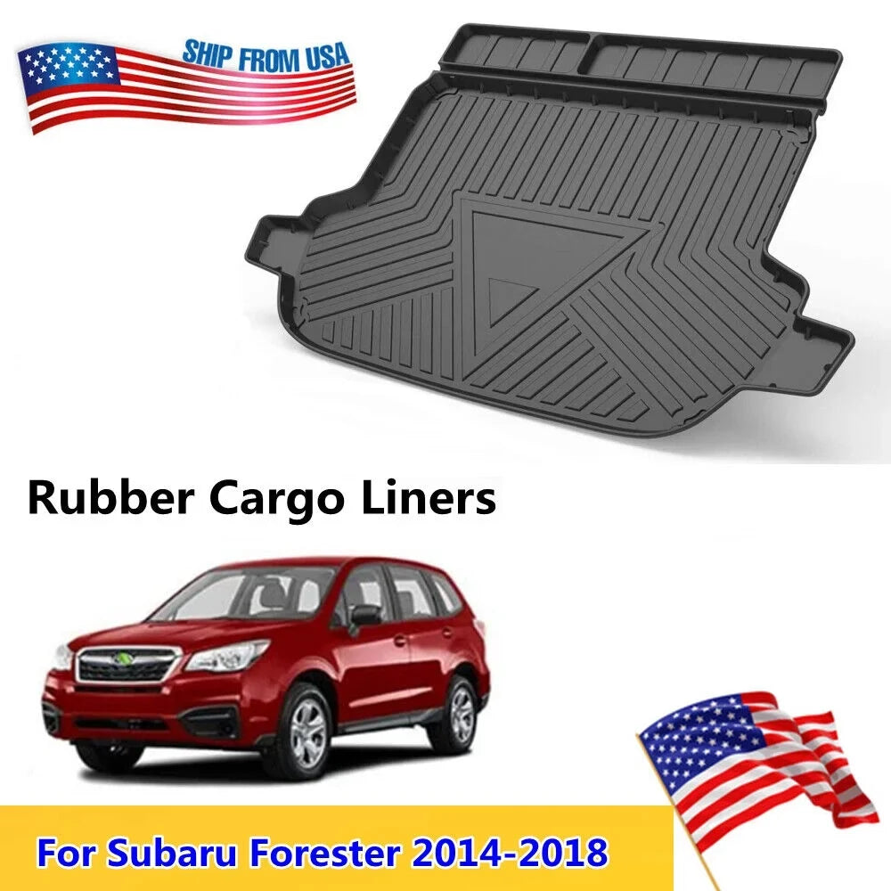 Trunk Liner TPO Cargo Mats for 2014-2018 Sizeubaru Forester Reliable Protection