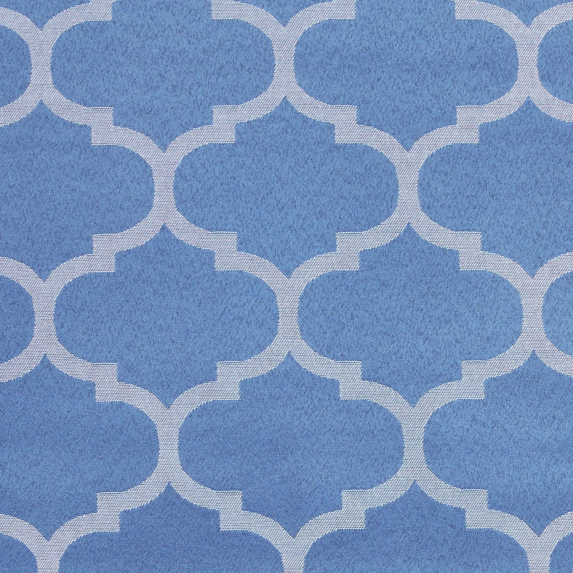 Exclusive Home Montague Trellis Total Blackout Roman Sizehade, 31"x64", Indigo