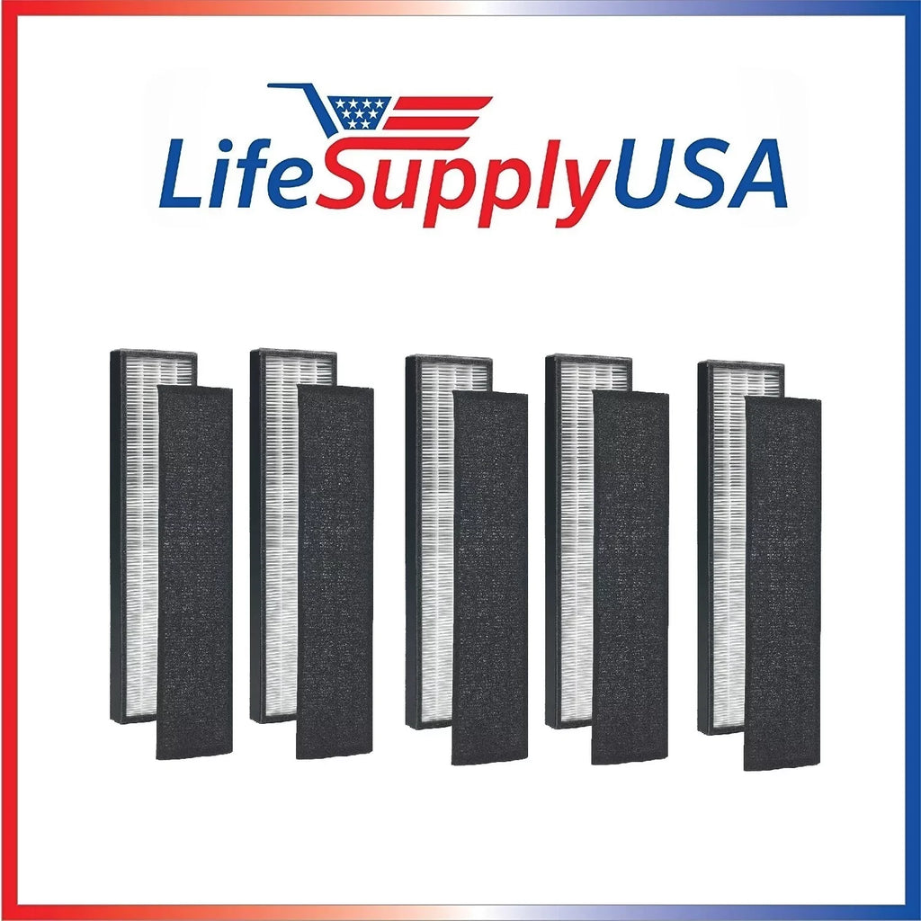 6 Pack True HEPA Replacement Filter for GermGuardian FLT5000/FLT5111 AC5000 Sizeeries, Filter C