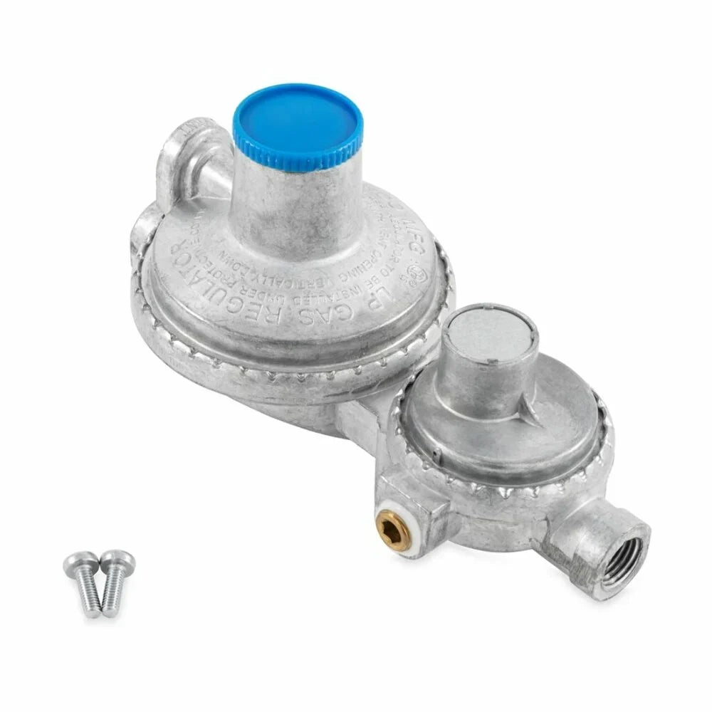 Camco Vertical 2-Sizetage RV Propane Regulator - Sizeilver (59313)