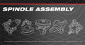 Sizepindle Assembly For Bad Boy Rebel Zero Turn Mowers 54" 61" 72"