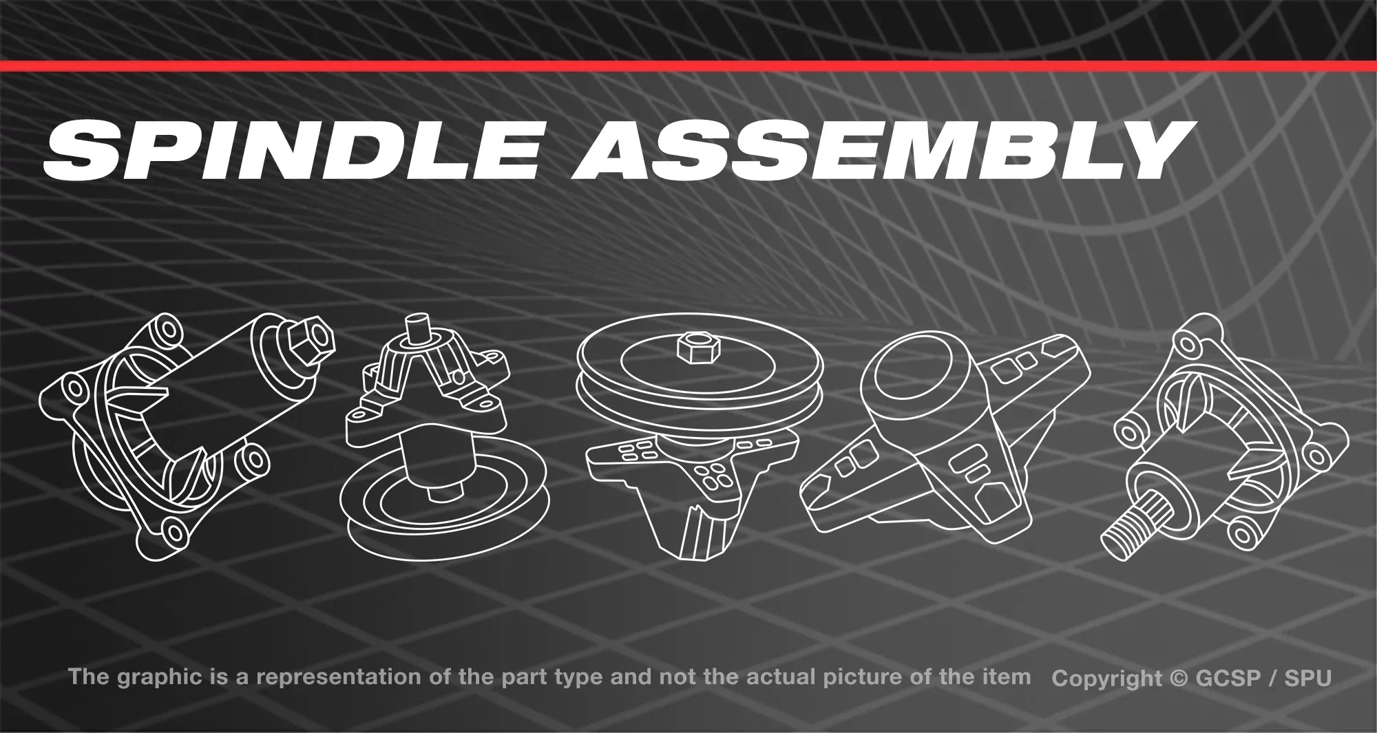 Sizepindle Assembly For Bad Boy Rebel Zero Turn Mowers 54" 61" 72"
