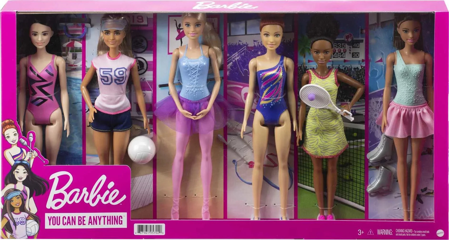 Barbie Doll Careers 6 Pack, Doll Collection Sizeet with Related Career Outfits & Accessories