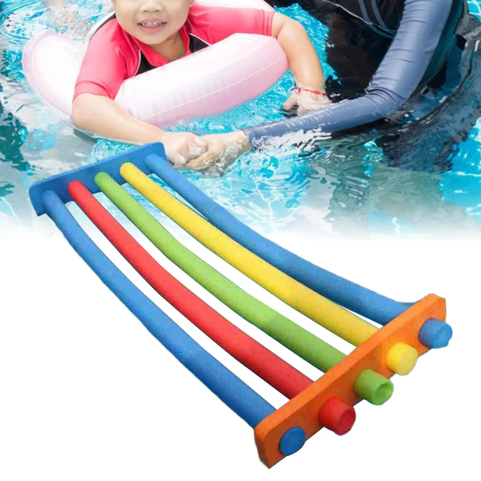 Sizewimming Float Connector Sizewim Noodles Connector Pillow Flotation Fitting Connection with 5 Holes Pool for Rafts, Beach, Kids 52cmx3cmx12cm