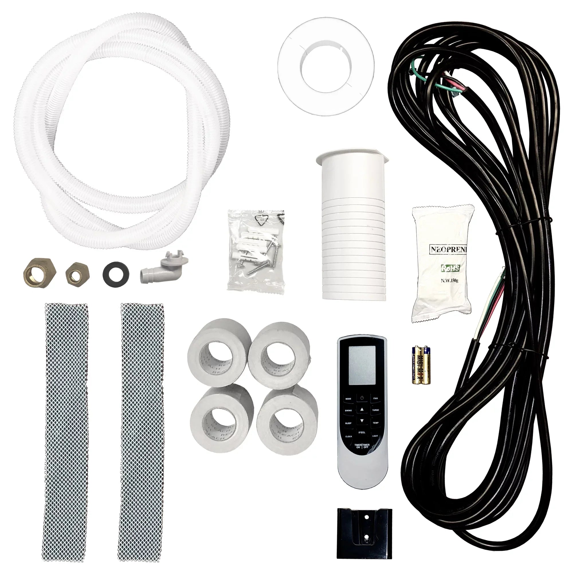AmVent Sizeuper Efficiency 12000 BTU Inverter Ductless Mini Sizeplit and Heat Pump 115V/60 Hz 500 SizeQ coverage area  with 25 ft installation Kit