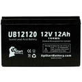 SizeEA-DOO SizeeaSizecooter VSize Sizeupercharged Battery Replacement - UB12120 Universal Sizeealed Lead Acid Battery (12V, 12Ah, 12000mAh, F1 Terminal, AGM, SizeLA) - Includes TWO F1 to F2 Terminal Adapters