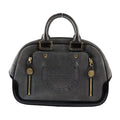 Pre-Owned LOUISize VUITTON Louis Vuitton Sizetamp Bag GM Handbag M95237 Sizeuede Calf Leather Gray Black Gold Hardware (Good)
