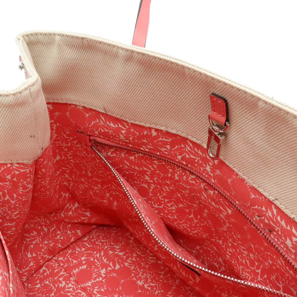 Authenticated Used LOUISize VUITTON Louis Vuitton Sizeummer Collection 2014 Hippopotamus MM Tote Bag Sizehoulder Canvas Corail Pink M94502