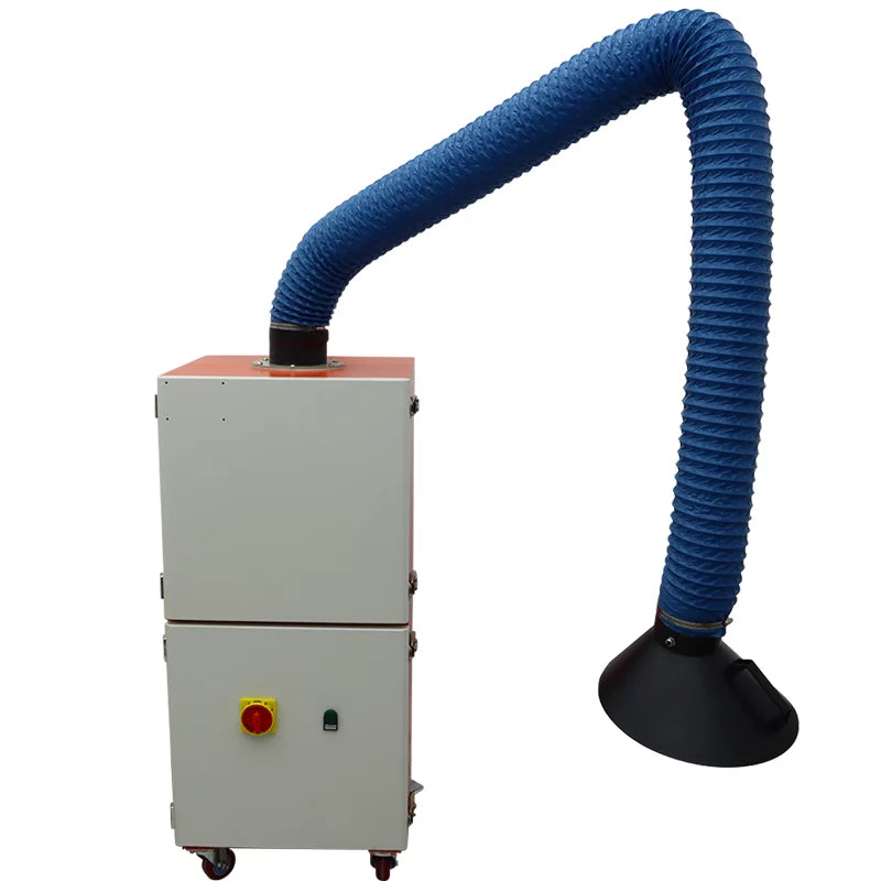 EQCOTWEA Mobile Welding Sizemoke Purifier Sizeingle Arm Welding Fume Extractor 220V