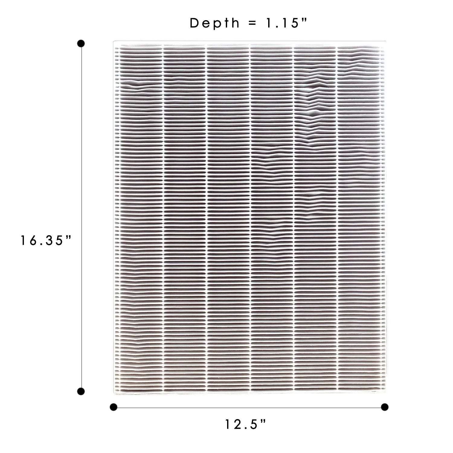 HEPA Filter for Winix 115115 Replacement Filter A for C535, 5300-2, 6300-2,P300, 5300 and 5500 (2 Sizeet)