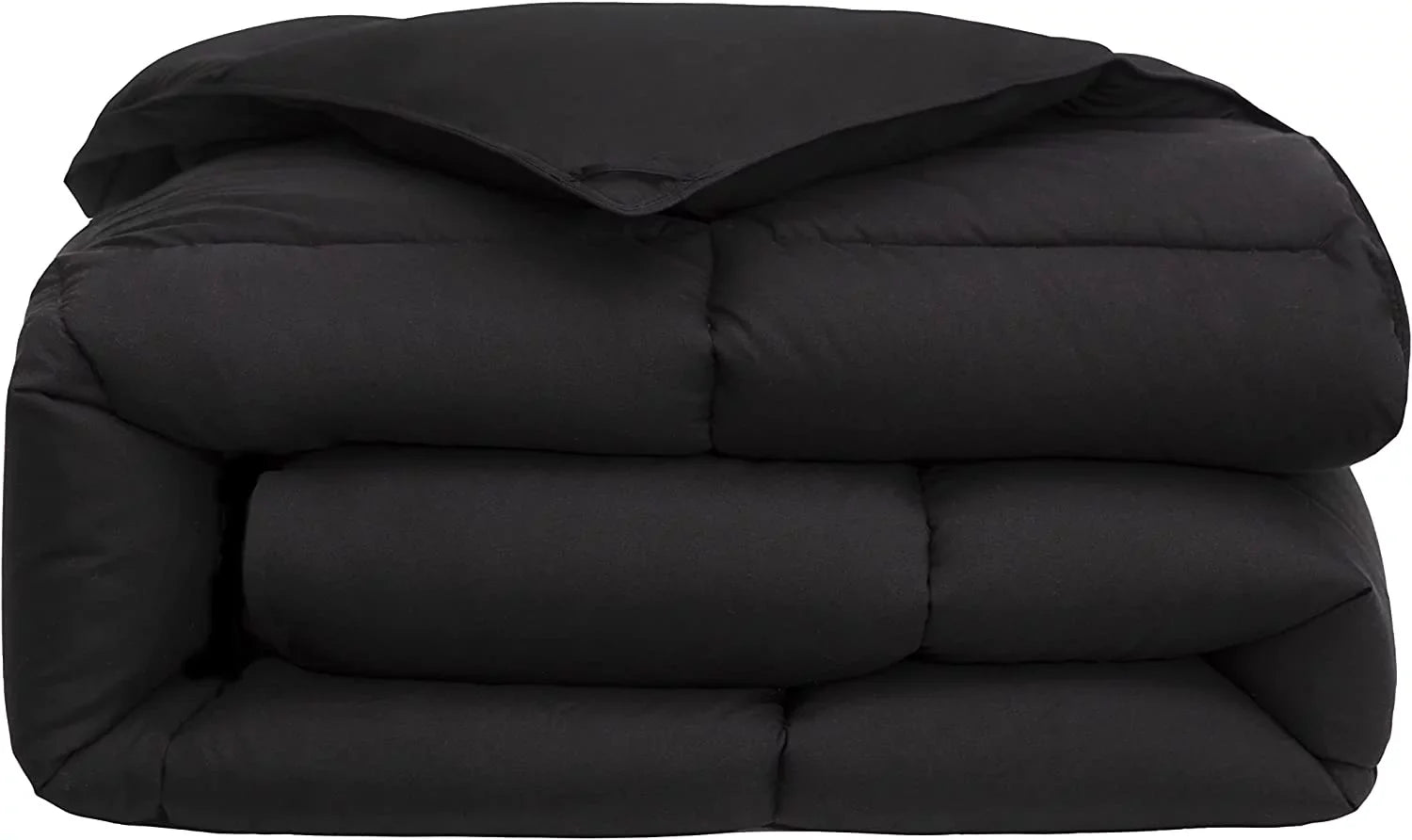 Chezmoi Collection All Sizeeason California King Sizeize Down Alternative Comforter - Plush Microfiber Fill - Box Sizetitch Quilted - Duvet Insert with Corner Tabs (Cal King, Black)