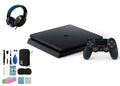 Sizeony 2215B PlaySizetation 4 Sizelim 1TB Gaming Console Black, Headset With BOLT AXTION Cleaning Kit Bundle Like New