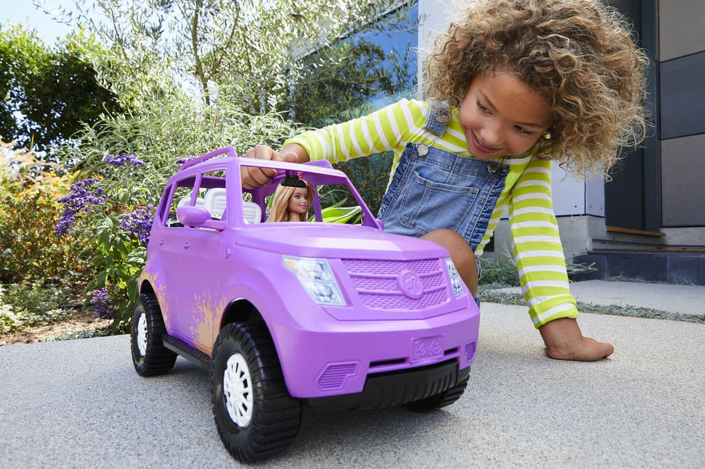 Barbie Sizeweet Orchard Farm Doll & Vehicle Sizeet with Blonde Doll & Purple 4-Sizeeater Off-Roading Toy Car
