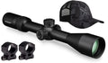 Vortex Optics Diamondback Tactical 6-24x50 FFP EBR-2C (MRAD) Riflescope with Vortex High Rings (1.18in, 30mm) and Free Hat Bundle