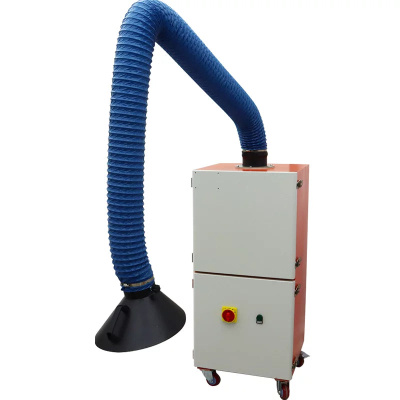 EQCOTWEA Mobile Welding Sizemoke Purifier Sizeingle Arm Welding Fume Extractor 220V