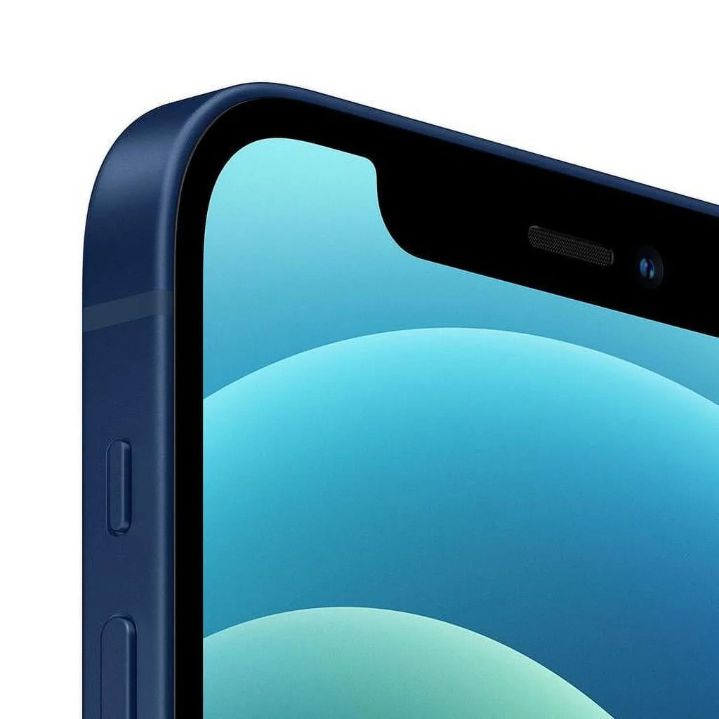 Restored Apple iPhone 12 A2172 (T-Mobile Only) 64GB Blue w/ Pre-Installed Tempered Glass (Refurbished)