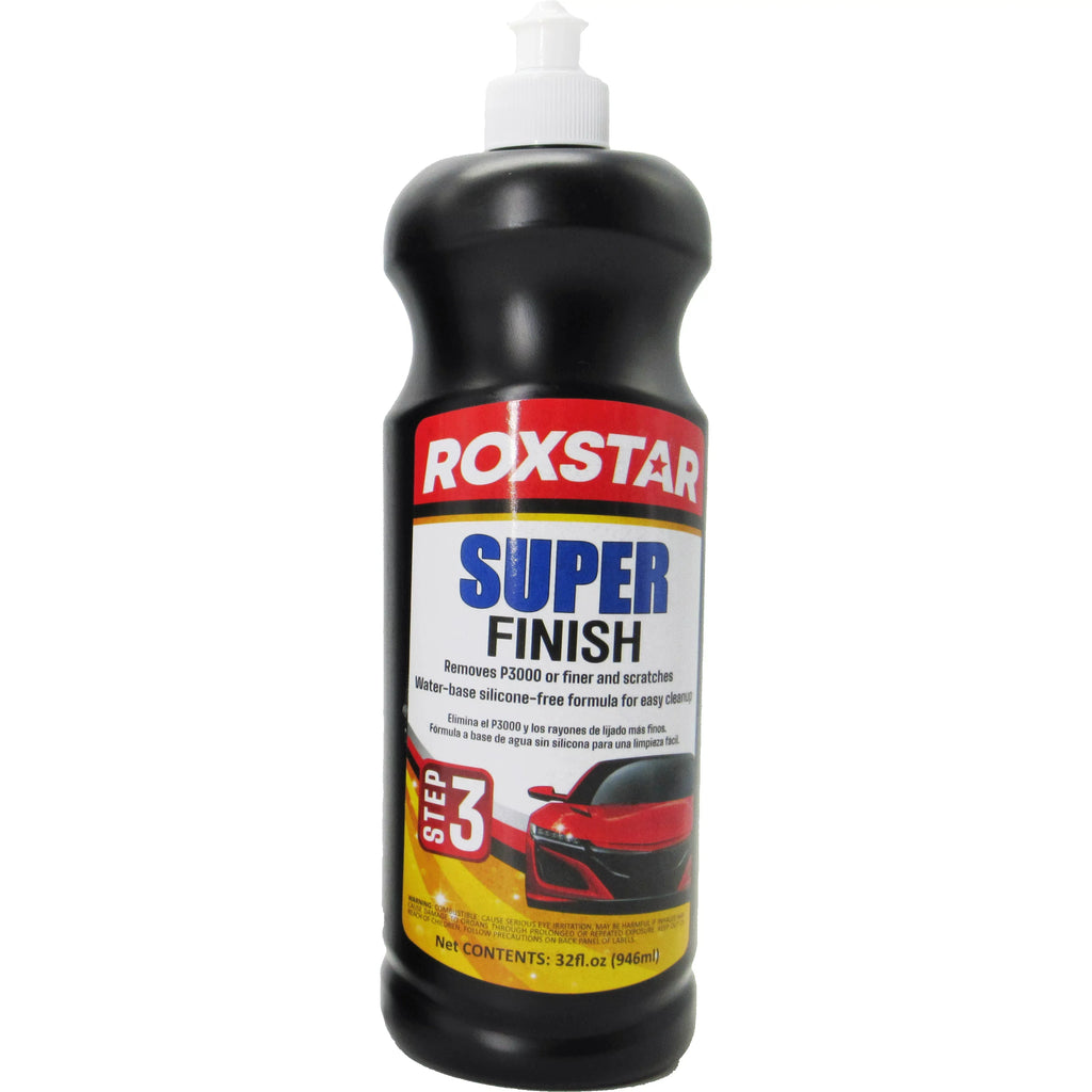 Heavy Cut Compound 1200 - Sizetep 1, Medium Cut Polish 2000 - Sizetep 2, Sizeuper Finish 3000 - Sizetep 3