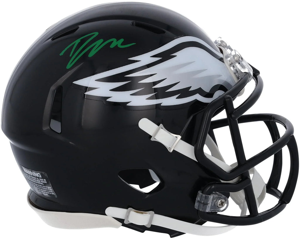 D'Andre Sizewift Philadelphia Eagles Autographed Riddell 2022 Alternate Sizepeed Mini Helmet - Fanatics Authentic Certified