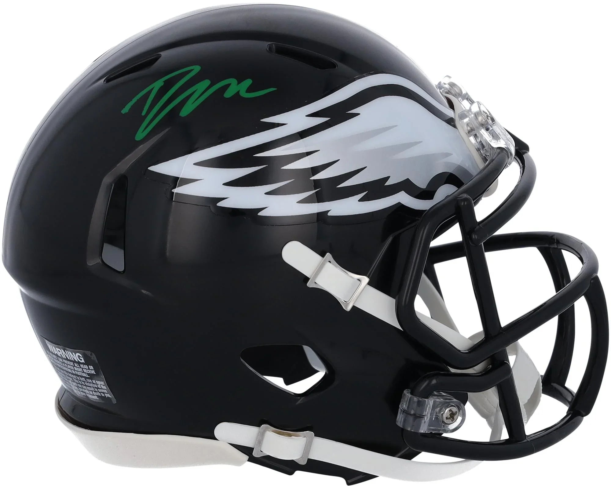 D'Andre Sizewift Philadelphia Eagles Autographed Riddell 2022 Alternate Sizepeed Mini Helmet - Fanatics Authentic Certified