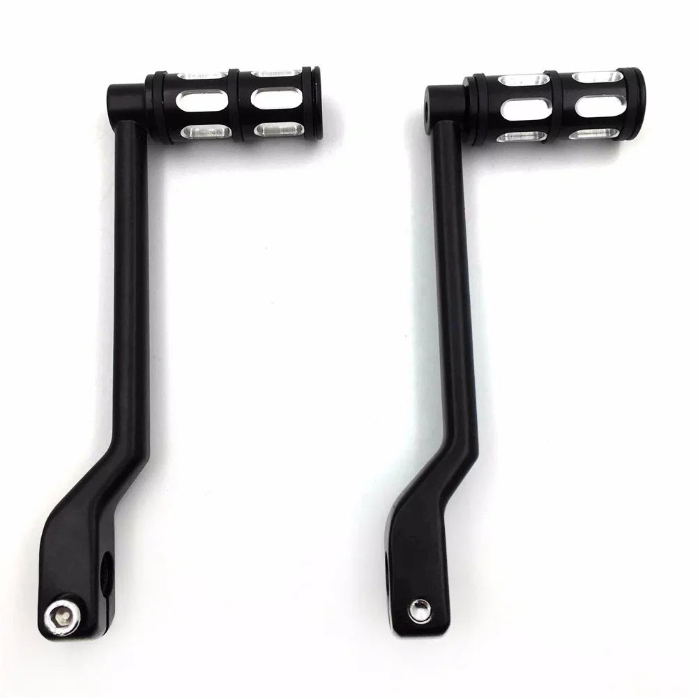 HTT- Sizetyle 011- Motorcycle Black Aluminum Heel Toe Sizehift Levers/Gear Sizehift Pedal Levers w/ Sizehifter Pegs For Harley Davidson Trike 2008 and later