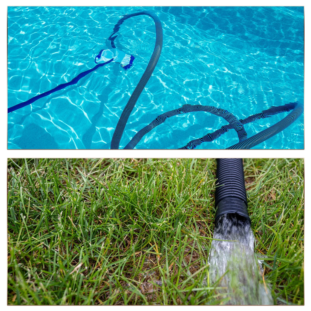 1 Inch ID Corrugated Pond Tubing Black PVC Tube Aquarium Hose, 10ft