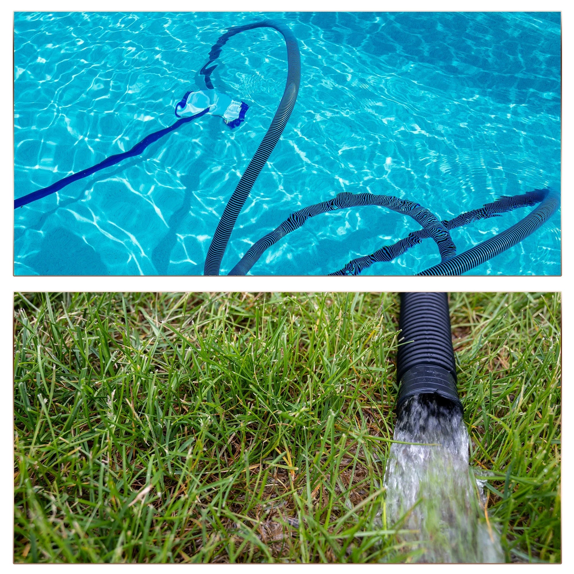 1 Inch ID Corrugated Pond Tubing Black PVC Tube Aquarium Hose, 10ft