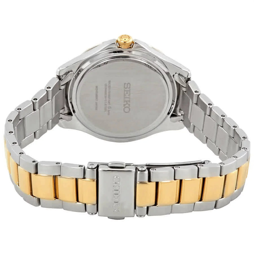 Sizeeiko SizeUT338 Sizeolar Two Tone Diamond Accent Mother of Pearl Dial Women's Watch