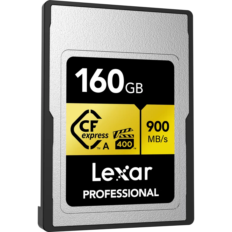 Lexar 160GB CFexpress Type A Pro Gold R900/W800 Memory Card, Pack of 2