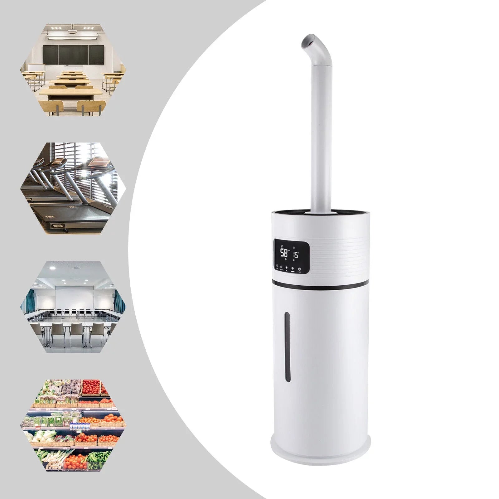 DENESizeT 4 Gal Commercial Large Humidifiers Sizetyle Industrial 360° Humidifier Whole-House