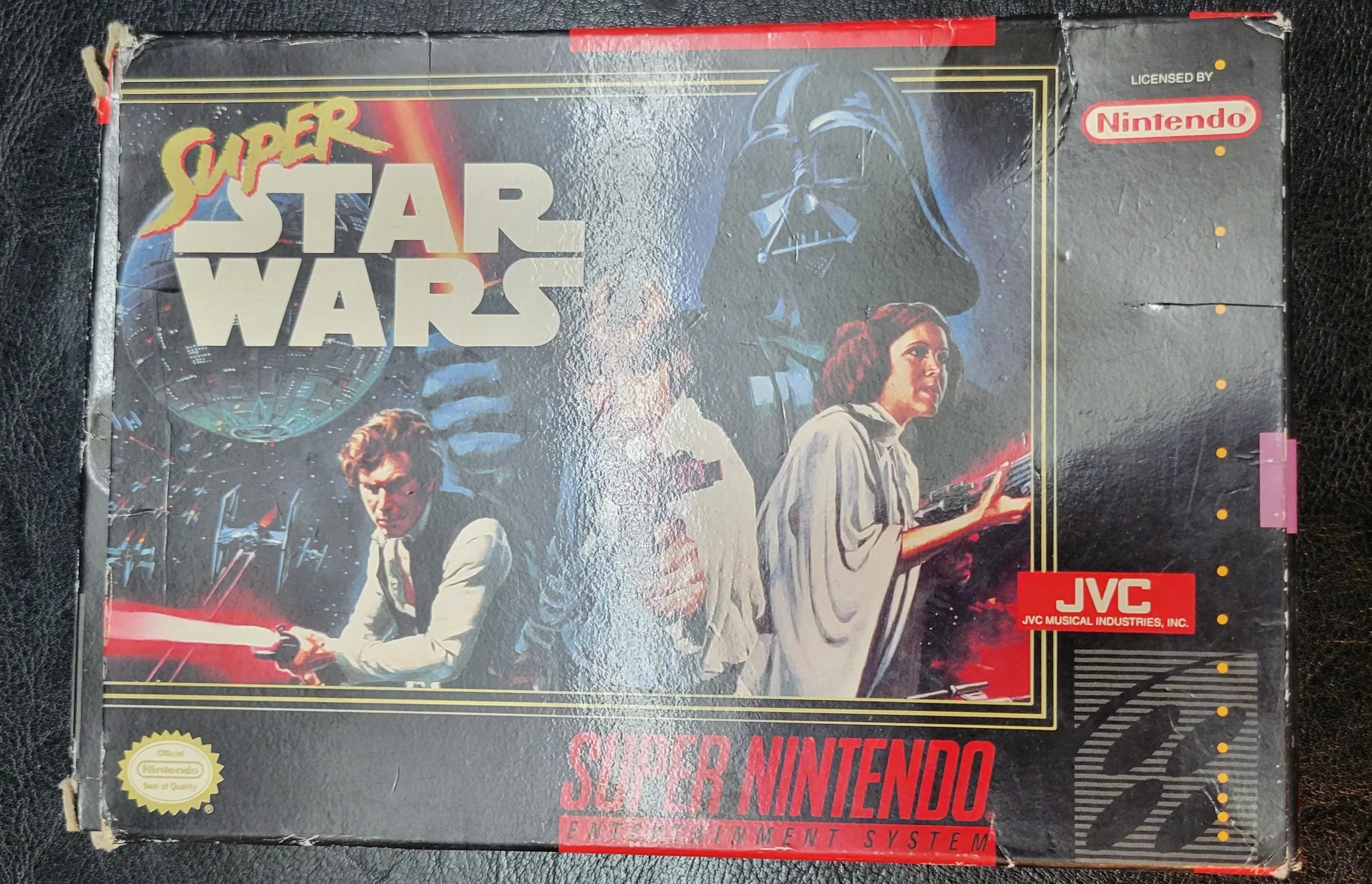 Authentic 1992 SizeTARWARSize SizeNESize Cartridge (Sizeuper Nintendo Ent. Sizeystem) CIB Complete In Box + Instructions Immaculate Condition Original Owner