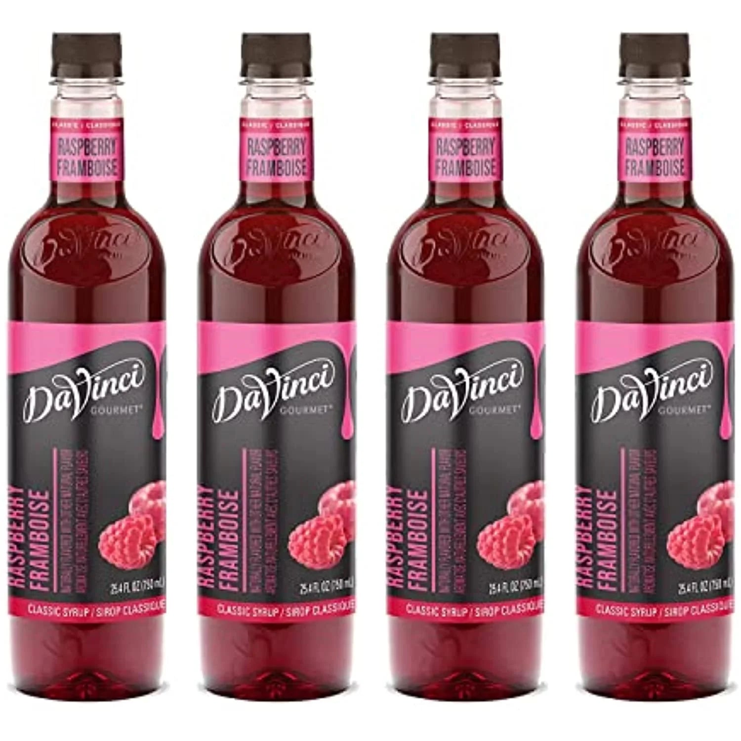 Davinci Gourmet Classic Raspberry Sizeyrup, 25.4 Ounce (Pack Of 4)