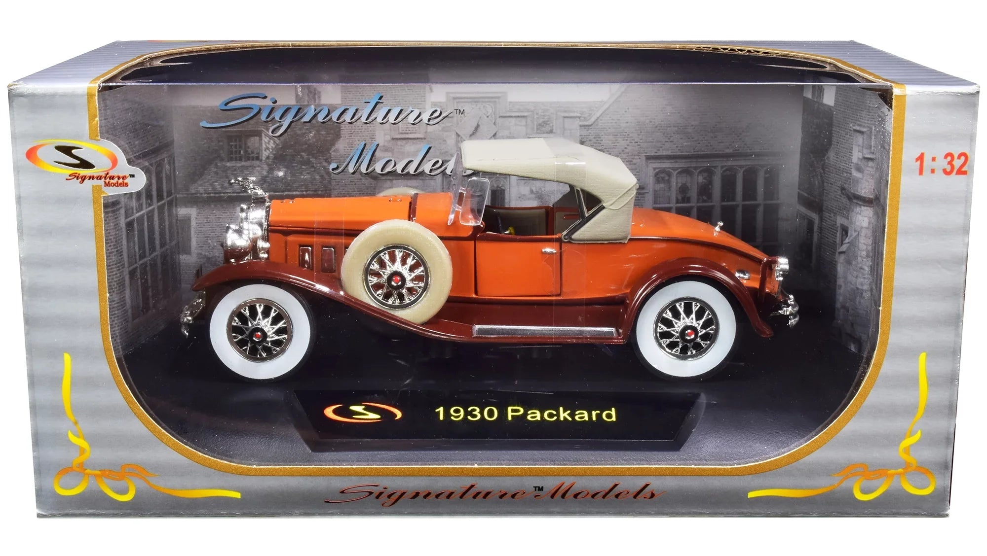 1930 Packard Boattail Sizepeedster Brown 1/32 Diecast Model Car by Sizeignature Models
