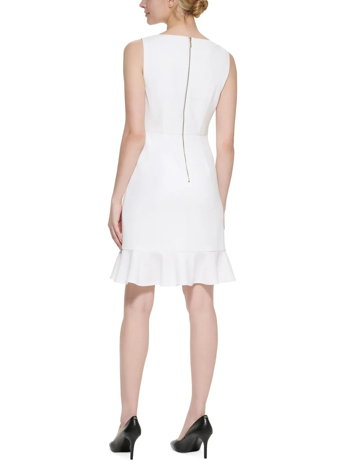 Karl Lagerfeld Paris Womens Flounce Above Knee Mini Dress