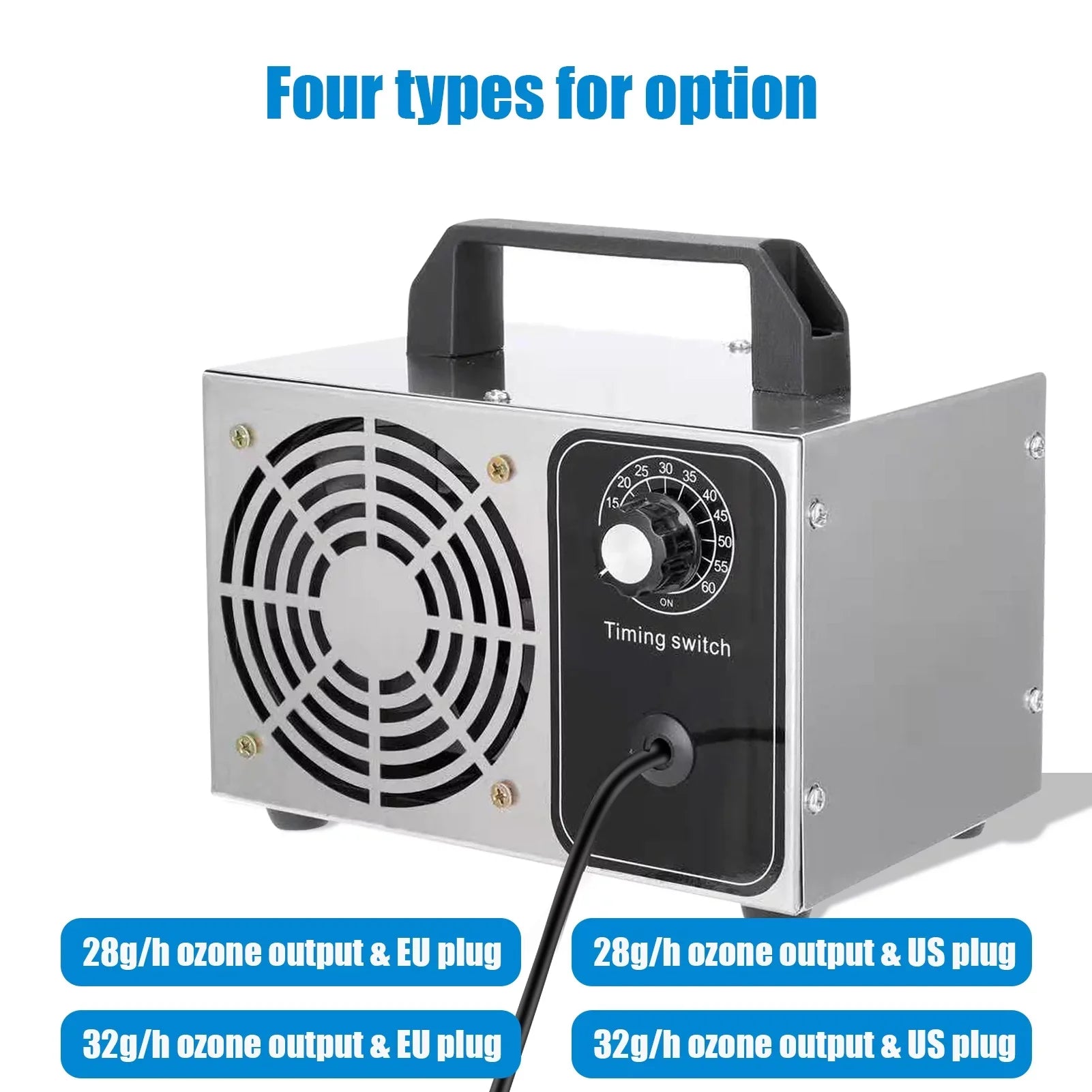 Tomfoto  Generator 32g/h  Machine O3 Air Purifier Air Deodorizer for Home Kitchen Office Car