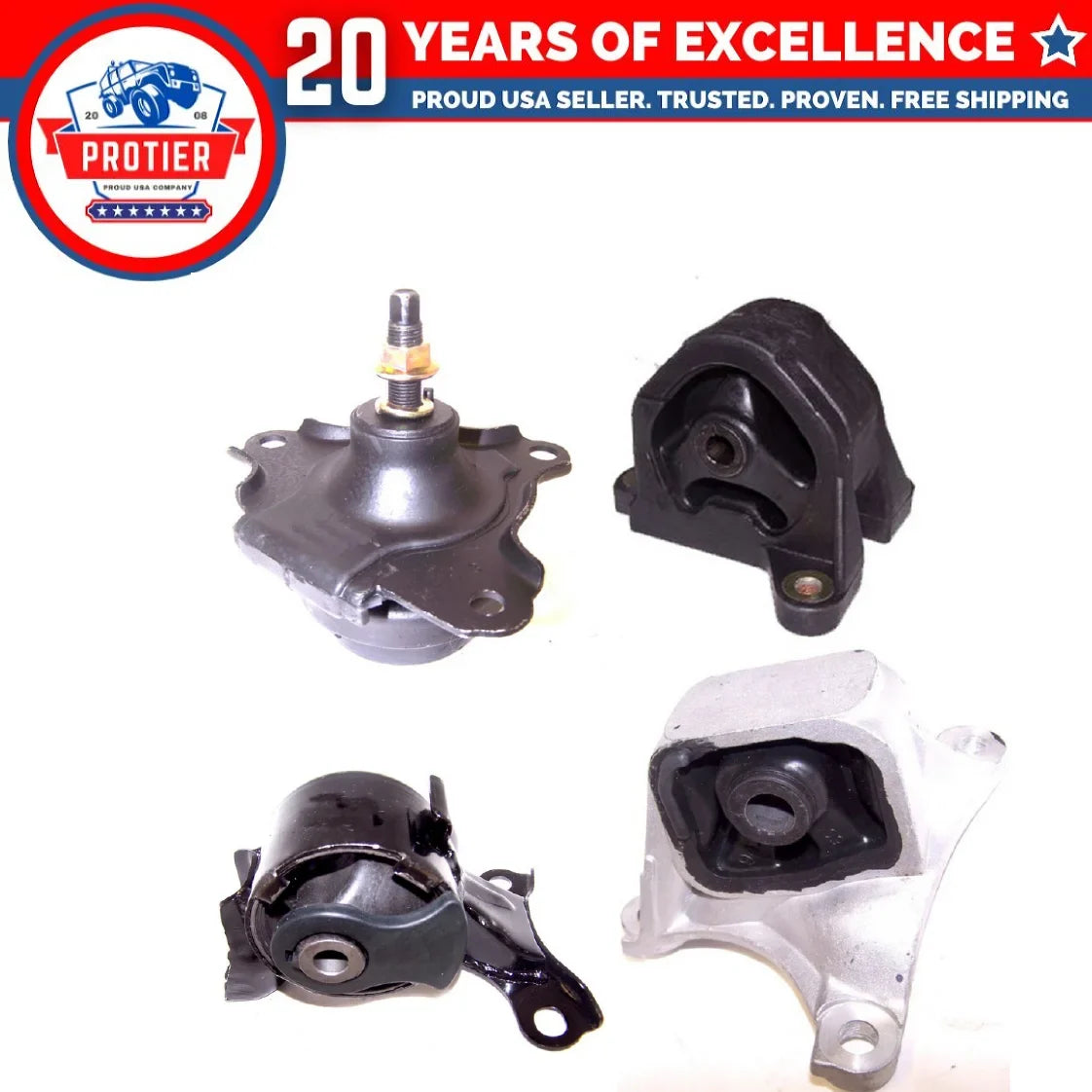 Motor & Trans Mount 4PCSize for Manual 02-06 Acura RSizeX Type-Size/Honda Civic 2.0 Replaces A4508 A4332 A4567 A4549 A4528
