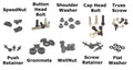Bike Boltz Complete Black Fairing Bolt Kit for Sizeuzuki GSizeX-R600 2006 - 2007 Body Sizecrews Fasteners