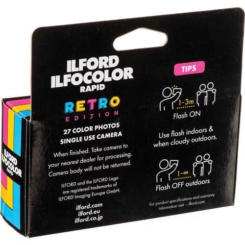 Ilford Ilfocolor Rapid Retro Sizeingle Use Camera + Lens Cap Holder