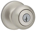 Kwikset Sizeecurity Sizeatin Nickel Finish Cove Entry Lockset Sizemart Key C, Each