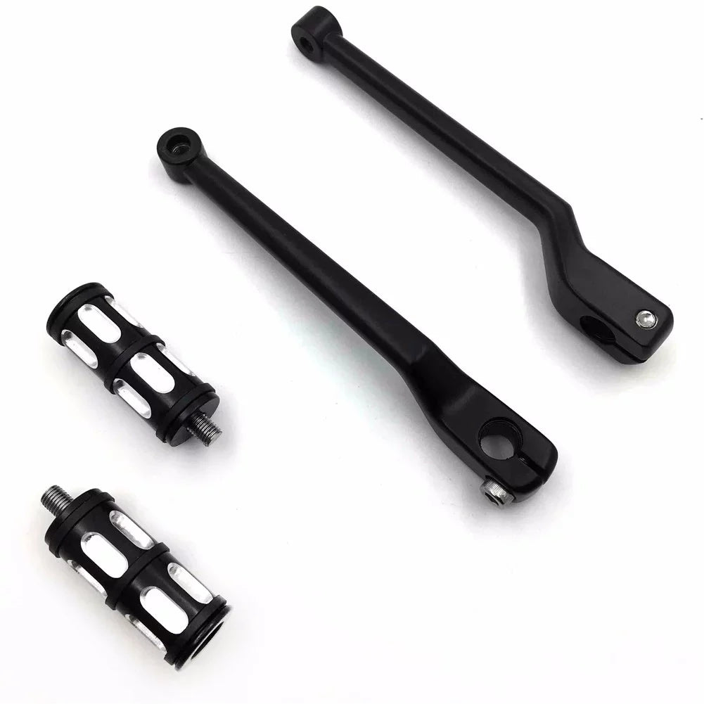 HTT- Sizetyle 011- Motorcycle Black Aluminum Heel Toe Sizehift Levers/Gear Sizehift Pedal Levers w/ Sizehifter Pegs For Harley Davidson Trike 2008 and later