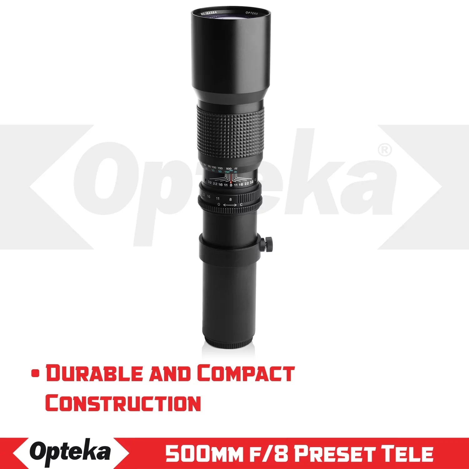Opteka 500mm f/8 Telephoto Lens for Canon EOSize M M50 M100 M5 M6 M2 M3