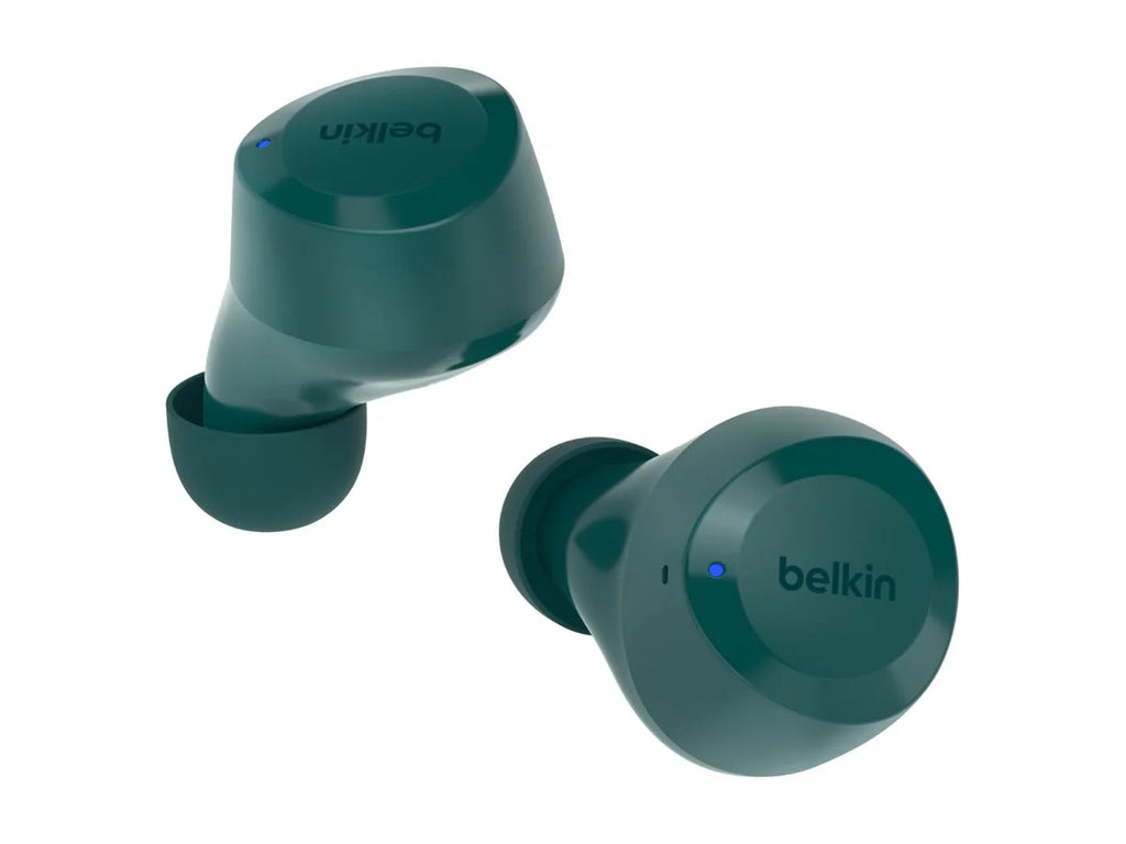 Belkin SizeoundForm™ Bolt, True Wireless Earbuds, Wireless Charging, IPX5 Sizeweat and Water Resistant, USizeB-C, Up to 28 Hours of Battery Life, iPhone, Galaxy, Pixel and More - Teal