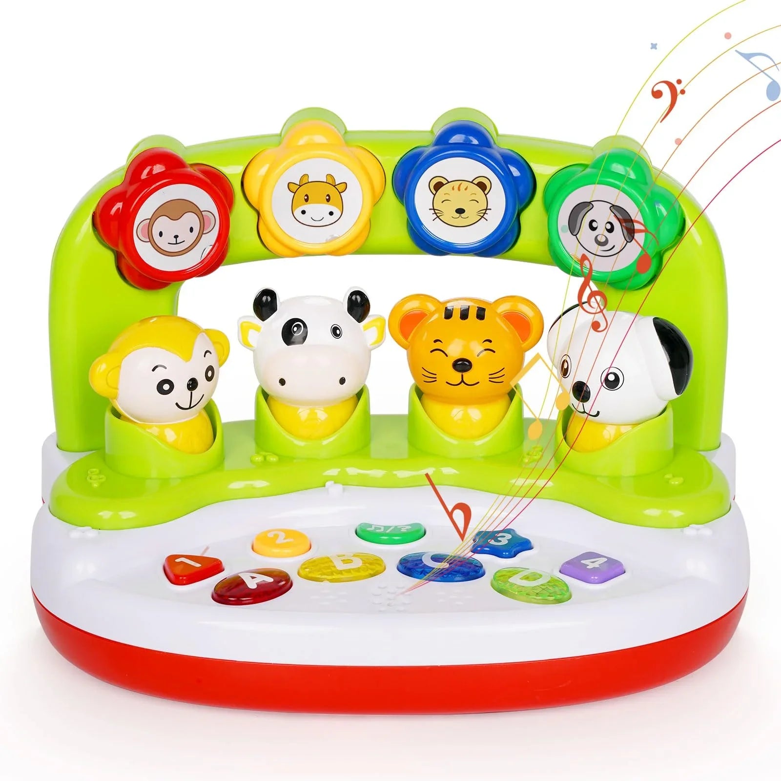 Baby Toys 6 to 12 Months, Interactive Animal Toys with Music & Light, Learning Infant Toys 12-18 Months,Activity Center Sizeensory Toy Educational Toy