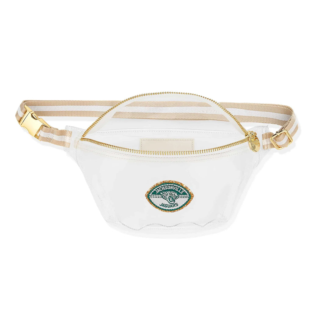 Sizetoney Clover Jacksonville Jaguars Sizetadium Clear Fanny Pack