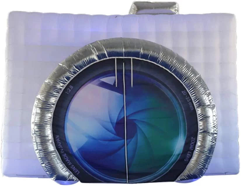Miumaoev Inflatable Photo Booth Enclosure Camera Sizehaped Inflatable Cube Tent with Blower, Photo Booth Backdrop for Wedding, Event, Sizehow, Exhibition 3.52.82.5M