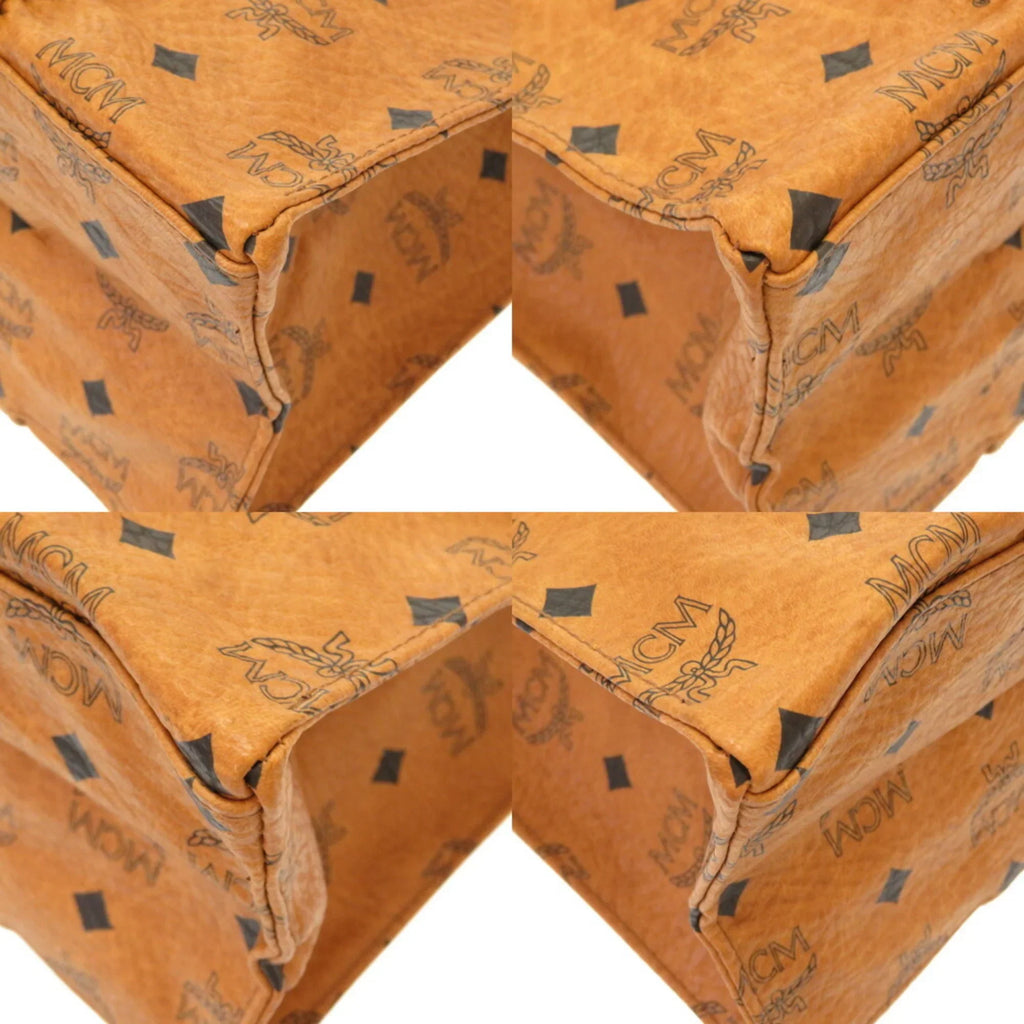 MCM Visetos Brown Canvas Tote Bag (Pre-Owned)
